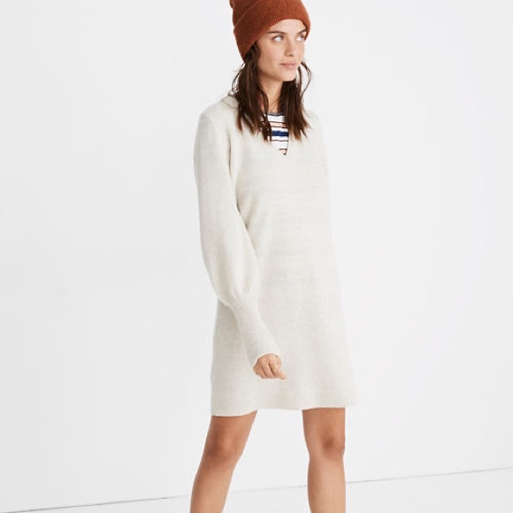 Madewell Dresses & Skirts - madewell bubble sleeve sweater dress